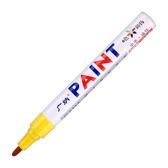 1 Pc Waterproof Markers, Oil Based Paint Marker, Multi surface Marking Pen, Quik Drying Ink Pen for Rocks Painting, Wood, Fabric, Plastic, Canvas, Glass, Tire, Stone, DIY Craft, 5.62x0.59 inch