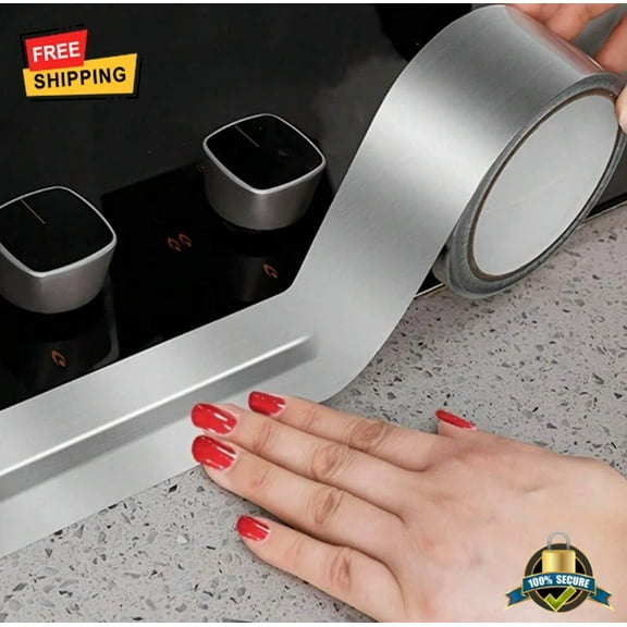 1 Pc Waterproof Self-Adhesive Aluminum Foil Tape For Kitchen & Bathroom