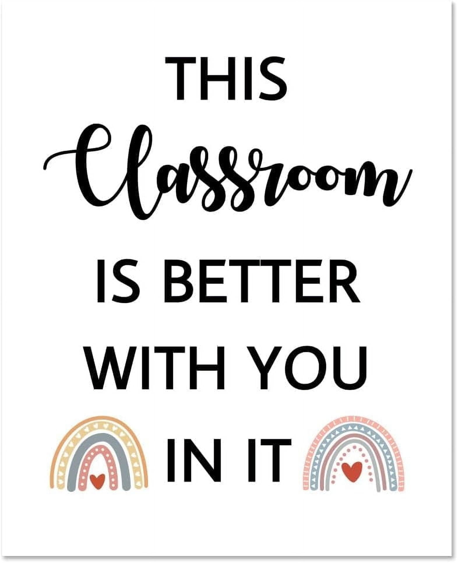1 Pc Welcome Posters for Classroom This Classroom Is Better with You in ...