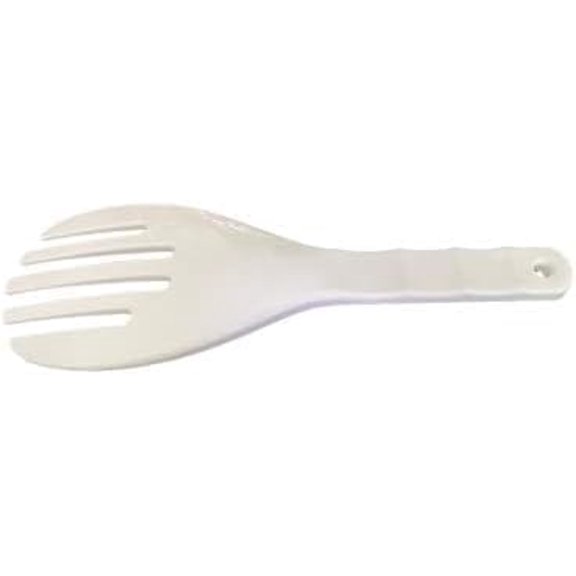 1 Pc White Jumbo Large Plastic Rice Paddle Spatula Scoop Fork-Like, Serving SpoonsRice and Potato Servers Serving Utensils(10.63" (27 cm)) Long