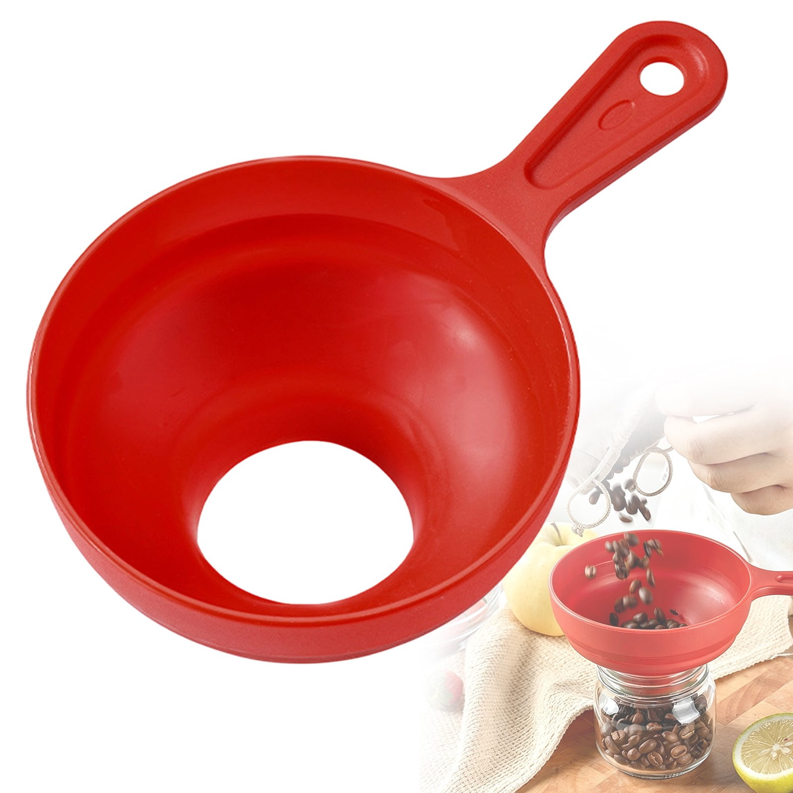 1 Pc Wide Mouth Canning Funnel with Handle, 2.76X7.87