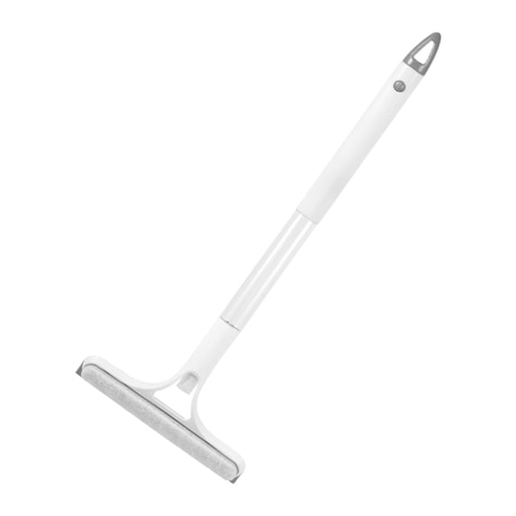 1 Pc Window Squeegee 4-in-1 Window Cleaner Sponge, Soft Rubber Strip, Cleaning Brush and Spray Bottles Window Cleaning Scraper All-Purpose Spray Window Squeegee Cleaner Tool, 23"x8.46", White Long