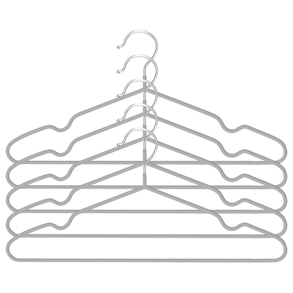1 Pc Wire Hangers Heavy Duty Clothes Hanger Metal Wire Non Slip Hangers for Clothes Space Saving Hanger Triangle Clothes Coat Dress for Closet Dorm Rack, 15.94"x7.08" Gray