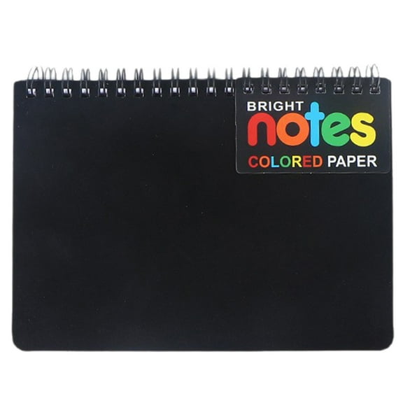 1 Pc Wirebound Ruled Notebooks, Rainbow Inner Pages Colored, Thick Paper Journaling Notebook, Coil Notebook Ruled Lined Paper Perforated Notepad for Home Office Writing Travel Diary, 5"x7.01"