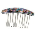 thumbnail image 1 of 1 Pc Women Anti-Static Hair Insert Comb for Wavy Curly Hair Light Assorted Color Acrylic Rhinestone, 1 of 3
