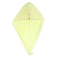 thumbnail image 1 of 1 Pc Women Breathable Grid Hair Drying Towel for Bathroom Vacation Travel Yellow Coral Velvet, 1 of 3
