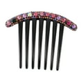 thumbnail image 1 of 1 Pc Women Comfortable Hair Insert Comb for Straight Thick Hair Assorted Color Resin Rhinestone, 1 of 3