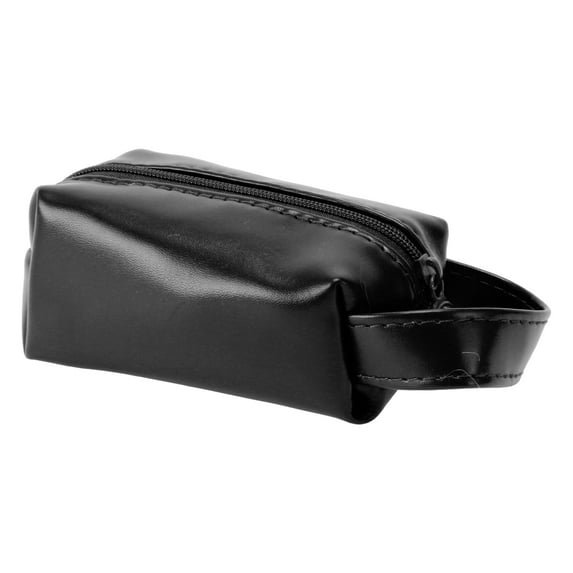 1 Pc Women Durable Compact Travel Makeup Bag for Vacation Business Travel Black PU