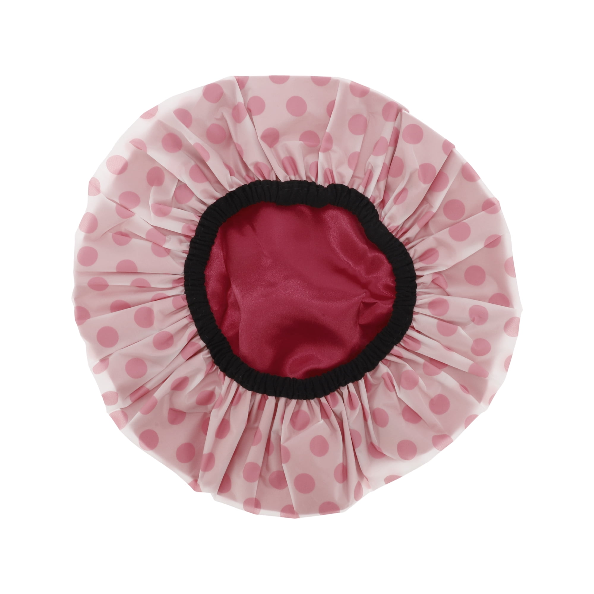 1 Pc Women Durable Dots Shower Cap for Bathroom Vacation Hotel Travel