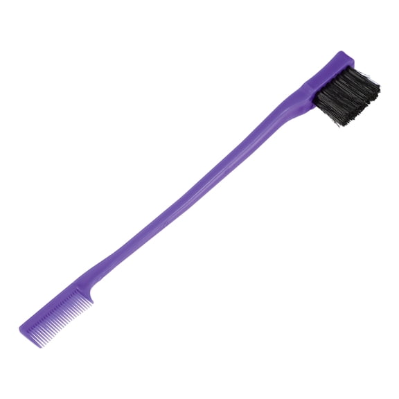 1 Pc Women Durable Edge Brush for Curly Thick Thin Wavy Straight Hair Purple ABS