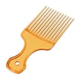 thumbnail image 1 of 1 Pc Women Durable Hair Insert Comb for Curly Thick Wavy Straight Hair Orange ABS, 1 of 6