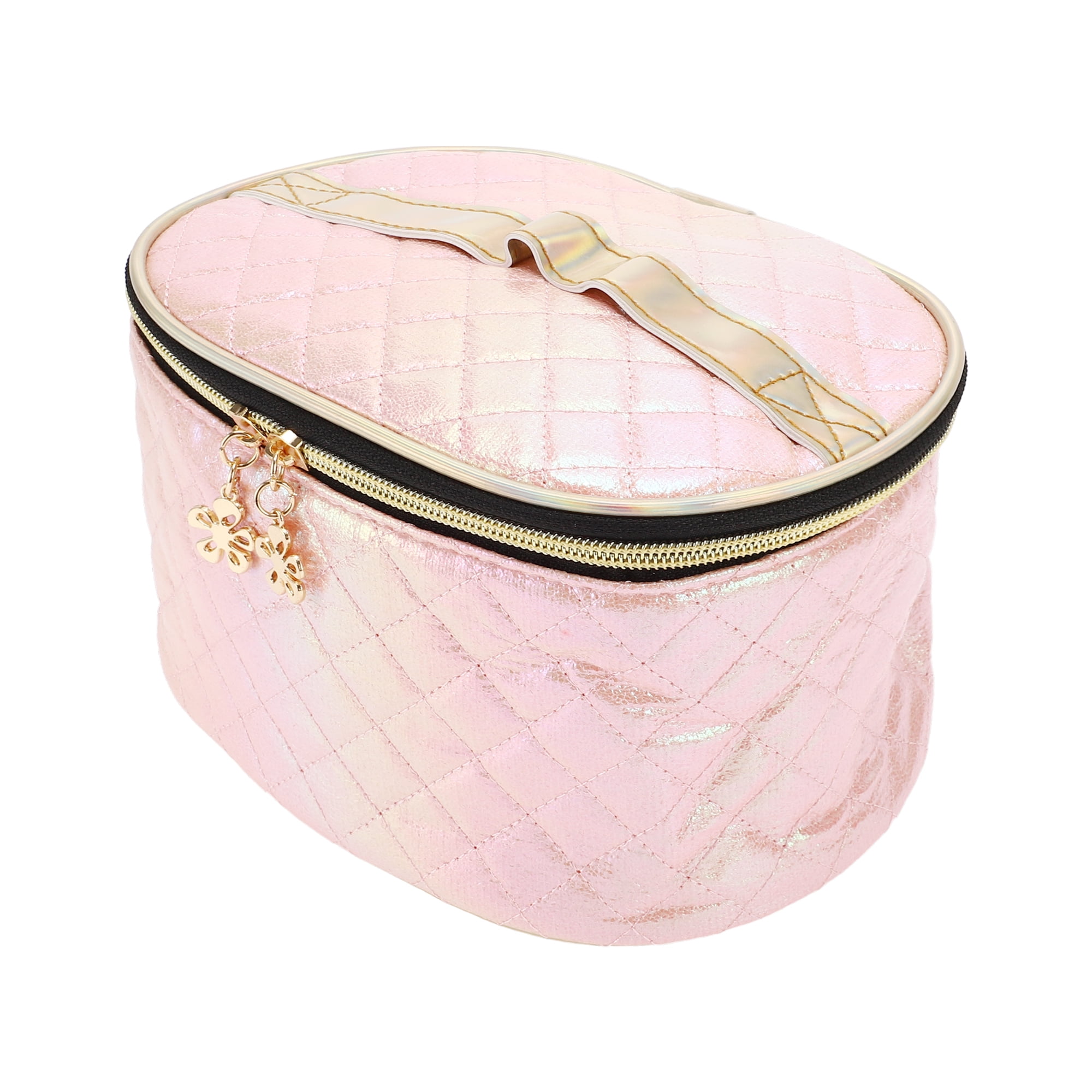 china pink pu travel makeup bag cosmetic bag small manufacturer Bagsmart or grooming products Factory Direct Sale Pink Pu