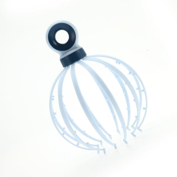 Unique Bargains 1 Pc Women Durable Twelve Claws Style Head Massager for Home for Office Plastic Blue