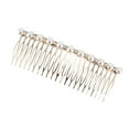 thumbnail image 1 of 1 Pc Women Faux Pearl Hair Insert Comb for Thick Wavy Curly Hair Silver Tone Alloy, 1 of 3