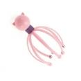 thumbnail image 1 of Unique Bargains 1 Pc Women Octopus Ball Bearing Style Head Massager for Home for Office Plastic Steel Ball Pink, 1 of 4