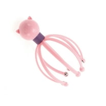 Unique Bargains 1 Pc Women Octopus Ball Bearing Style Head Massager for Home for Office Plastic Steel Ball Pink
