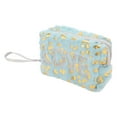 thumbnail image 1 of Unique Bargains 1 Pc Women Portable Leopard Sequin LOVE Makeup Bag for Travel Vacation Plush Blue, 1 of 3