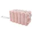 thumbnail image 1 of 1 Pc Women Portable Pure Color Vertical Bar Makeup Bag for Travel Vacation Pink Plush, 1 of 2