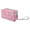thumbnail image 1 of Unique Bargains 1 Pc Women Portable Rabbit Sequin Makeup Bag for Travel Vacation Wedding PU Rose Red, 1 of 3