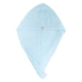 thumbnail image 1 of 1 Pc Women Soft Breathable Hair Drying Towel for Bathroom Vacation Travel Sky Blue Coral Velvet, 1 of 3