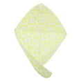 thumbnail image 1 of 1 Pc Women Soft Checkered Flowers Hair Towel for Bathroom Vacation Travel Yellow Coral Velvet, 1 of 3