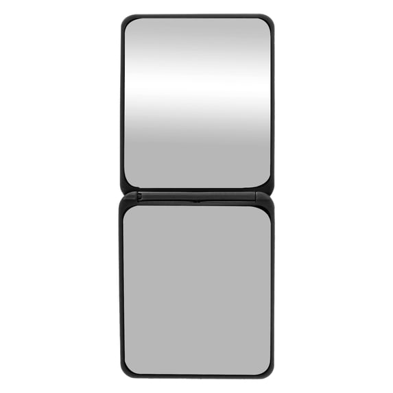1 Pc Women Square Compact Mirror Cosmetic Mirror for Travel Vacation Black Plastic Glass Mirror