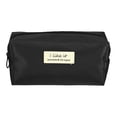 thumbnail image 1 of 1 Pc Women Waterproof Makeup Bag for Business Travel Vacation Wedding Black Nylon, 1 of 6