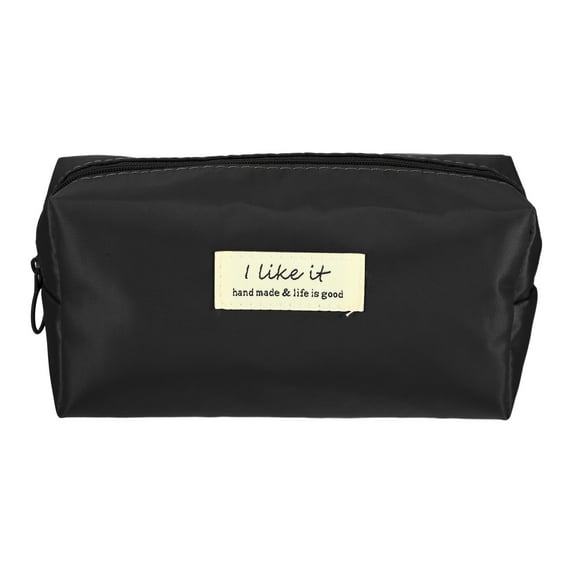 1 Pc Women Waterproof Makeup Bag for Business Travel Vacation Wedding Black Nylon