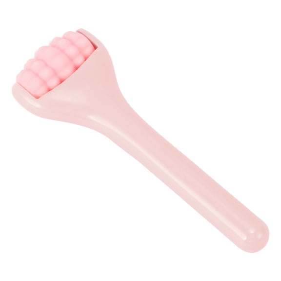 1 Pc Women's Portable Eye Roller for Beauty Parlor Bathing Travel Pink ABS Silicone