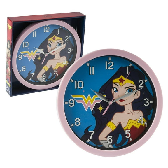 1 Pc Wonder Women Wall Clock For Kid -Battery Operated