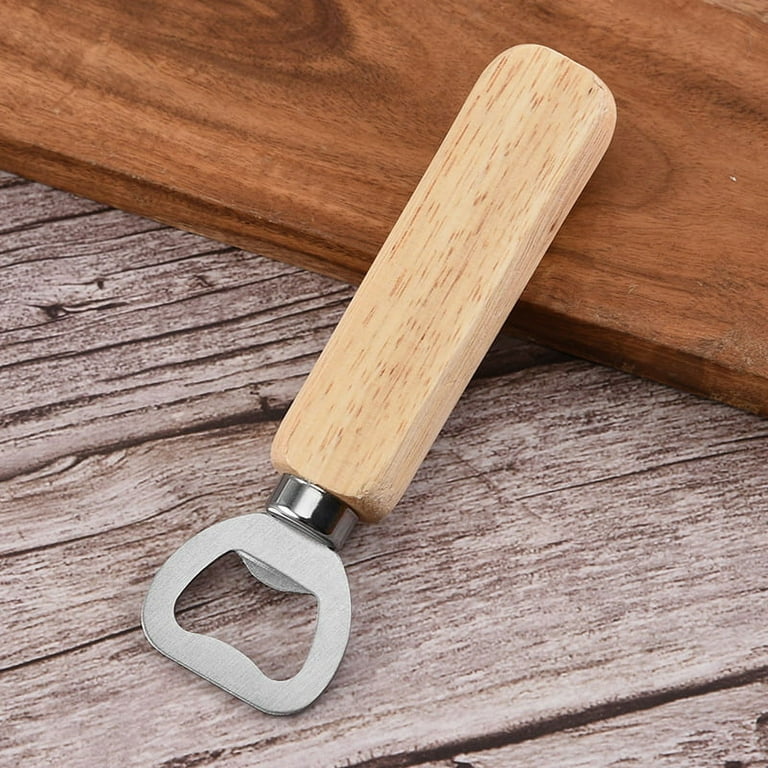 Wooden Bottle Opener Beer Can Opener Household Kitchen Bar Tools For Home  Handle Handheld Wine Soda Glass Cap (1pc)