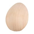 thumbnail image 1 of 1 Pc Wooden Eggs Fake Eggs Wooden Fake Chicken Eggs, 1.8" Unpainted Faux Wood Eggs for DIY Game, Kitchen Craft Adornment, 1 of 7