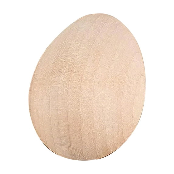 1 Pc Wooden Eggs Fake Eggs Wooden Fake Chicken Eggs, 1.8" Unpainted Faux Wood Eggs for DIY Game, Kitchen Craft Adornment