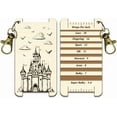 1 Pc Wooden Spinning Control Card Castle Pattern Multi-Purpose Spinning ...