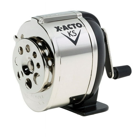 1 Pc, X-Acto Ks Silver Manual Pencil Sharpener