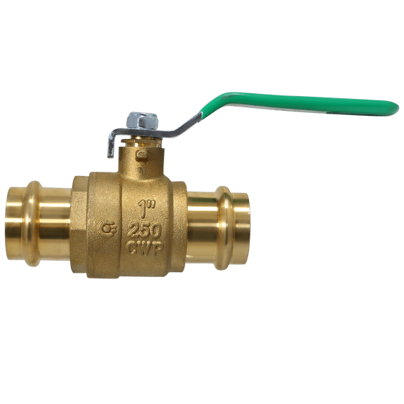 1 Pc XFITTING 1 Inch x 1 Inch Press Ball Valve, 202-2-1=1XX