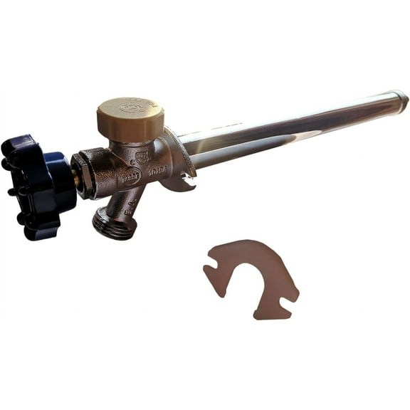 1 Pc XFITTING Anti-Siphon Frost Free Sillcock 10" Long, 1/2" Pex x 3/4" GHT Valves, 10-2-2=1XX