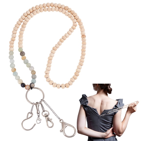 1 Pc Zipper Helper Pull for Dress Zipper Puller Helper with 4 Hooks Zipper Extender for Dress and BootsDIY