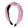 thumbnail image 1 of 1 Pc legant Glossy Knotted Wide Hairband for Women for Girls 6.69"x5.12" Pink, 1 of 2