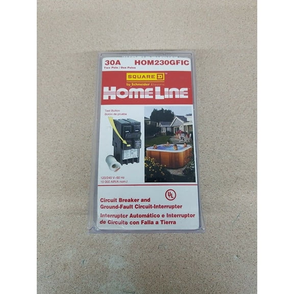 Andryani Homeline GFIC Circuit Breaker Hom230GFIC 2 Pole - 30 Amps - 1 Pc