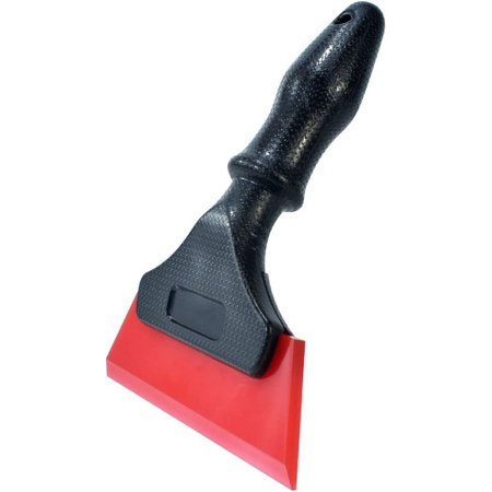 1 Pc of (Red) Window Tint Tool Water Wiper Blade Rubber Scraper Shower Snow Squeegee with Handle