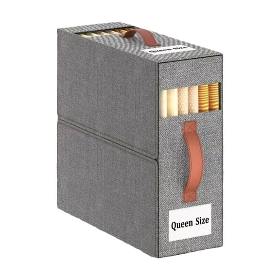 1 PcakSheet Organizers and Storage with Handles Foldable Storage Clear Window & Removable Labels Dus