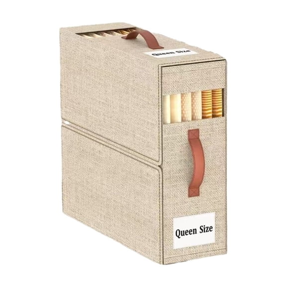 1 PcakSheet Organizers and Storage with Handles Foldable Storage Clear Window & Removable Labels Dus