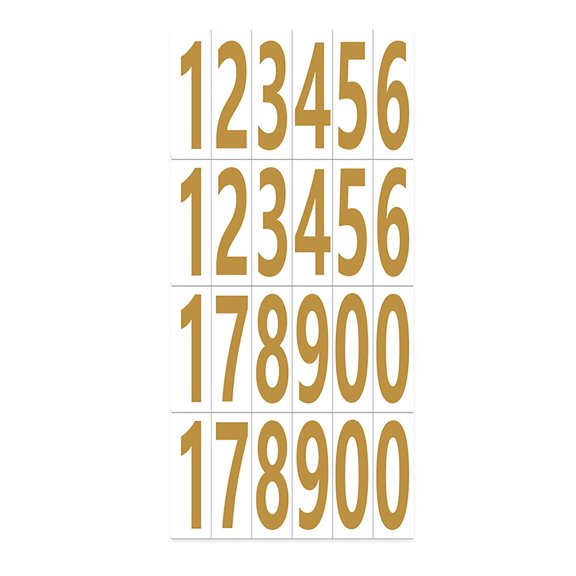 1 Pcs 0-9 Self-Adhesive Waterproof Number Decal, Adhesive Numbers for Mailbox and Door Weatherproof Self-Adhesive Vinyl Stickers for Easy Address Identification Black White Numerals for Trash Can