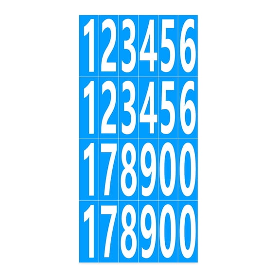 1 Pcs 0-9 Self-Adhesive Waterproof Number Decal, Adhesive Numbers for Mailbox and Door Weatherproof Self-Adhesive Vinyl Stickers for Easy Address Identification Black White Numerals for Trash Can