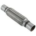 thumbnail image 1 of 1 Pcs 1.75"x8"x12" Car Exhaust Flex Pipe with Welding Extension Pipe Stainless Steel Silver Tone, 1 of 6