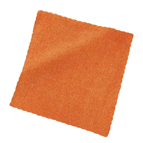 1 Pcs 12 x 12 Inches Hand Towels Quick Drying Microfiber Coral Velvet Highly Absorbent Towels Washcloths Soft Absorbent Face Towel Coral Fleece Wash Cloths for Hotel Bath Bathroom Baby orange