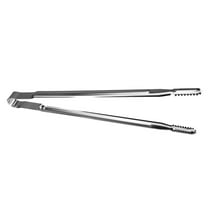 1 Pcs 15 Inches Korean BBQ Tongs Stainless Steel Grill Tongs Cooking Tweezers Japanese Barbecue Tong Kitchen Tong For Cooking Pasta Salads Buffet Food Serving