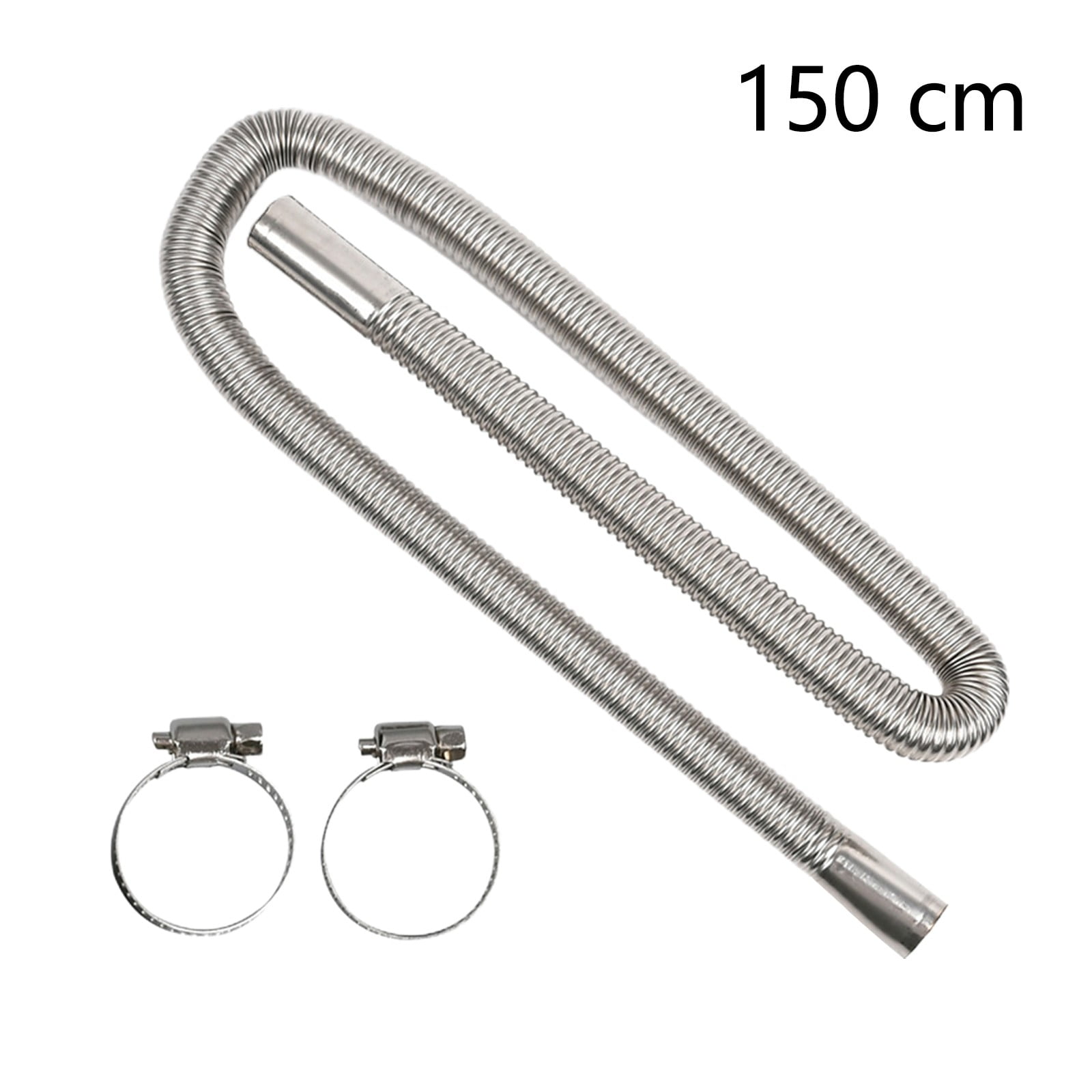 1 Pcs 150cm Stainless Steel Exhaust Hose Exhaust Pipe, Exhaust Hose for
