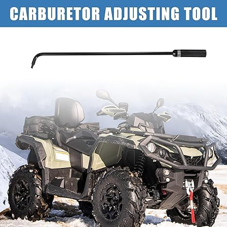 1 Pcs 16.34" Carburetor Pilot Screw Adjusting Tool 110 Angled Head Metal Universal for ATV UTV Snowmobile Hand Operated Tool